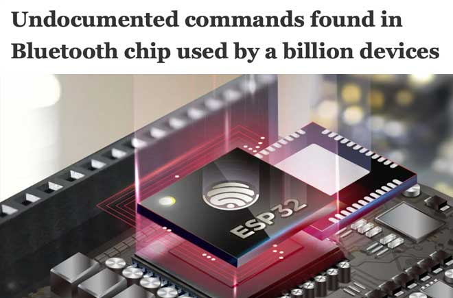  Undocumented commands found in Bluetooth chip used by a billion devices 