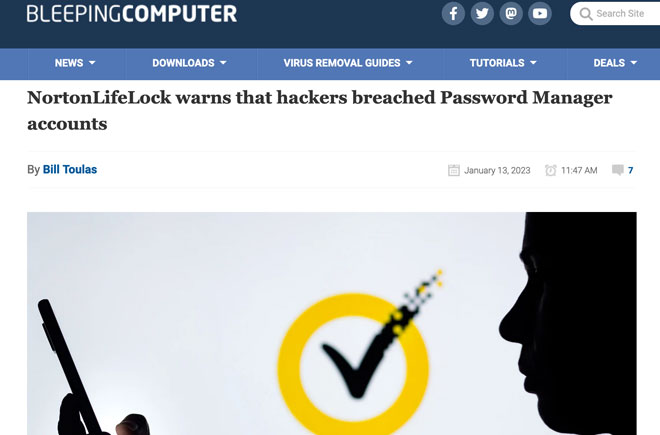 NortonLifeLock warns that hackers breached Password Manager accounts