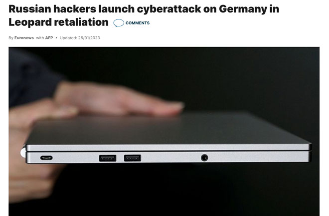 Russian hackers launch cyberattack on Germany in Leopard retaliation