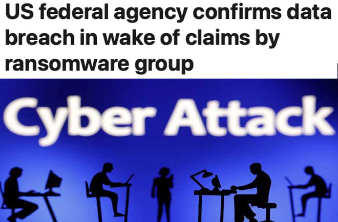  US federal agency confirms data breach in wake of claims by ransomware group  